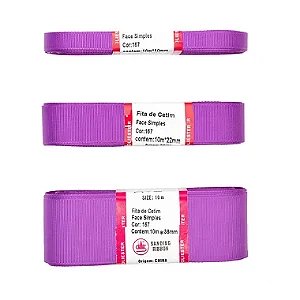 PROMO: Fita Gorgorão Sanding Lisa Roxo 167 - 5 metros